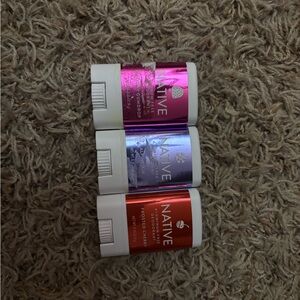 Native Set in Metallic Pink, Lavender, and Red